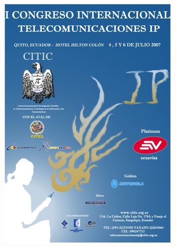 afiche I Congreso inter telecom IP 2